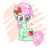 Size: 500x500 | Tagged: safe, artist:kaine-chan, florina tart, earth pony, pony, g4, apple family member, bow, hair bow, solo