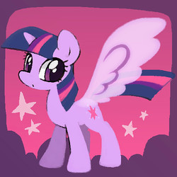 Size: 500x500 | Tagged: safe, artist:tsukisayu, twilight sparkle, alicorn, pony, g4, female, mare, solo, twilight sparkle (alicorn)