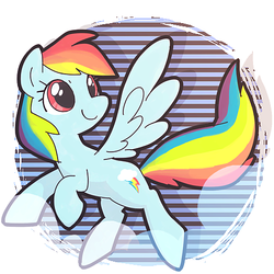 Size: 485x485 | Tagged: safe, artist:tsukisayu, rainbow dash, g4, backwards cutie mark, female, solo