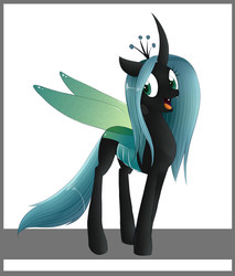 Size: 1700x2000 | Tagged: safe, artist:mcsadat, idw, queen chrysalis, changeling, changeling queen, g4, my little pony: fiendship is magic, female, holeless, solo