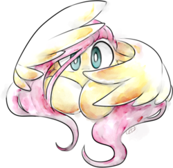 Size: 3000x2900 | Tagged: safe, artist:novelt-deer-pony, fluttershy, g4, covering, cute, female, floppy ears, hiding, high res, looking at you, prone, simple background, solo, transparent background, wide eyes, wing hands, wings