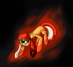 Size: 2200x2000 | Tagged: safe, artist:novaspark, inkling, original species, squidpony, high res, ponified, solo, splatoon