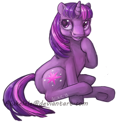 Size: 600x620 | Tagged: safe, artist:alukelele, twilight sparkle, g4, female, solo