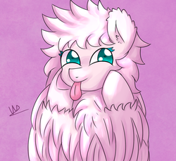 Size: 1200x1100 | Tagged: safe, artist:wolfy-pony, oc, oc only, oc:fluffle puff, :p, solo