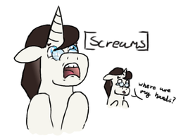 Size: 518x399 | Tagged: safe, artist:mediponee, pony, medic, medic (tf2), ponified, screaming, solo, team fortress 2