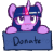 Size: 106x100 | Tagged: safe, artist:miketheuser, twilight sparkle, alicorn, pony, g4, button, female, gif, mare, non-animated gif, simple background, solo, transparent background, twilight sparkle (alicorn)