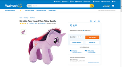 Size: 1440x797 | Tagged: safe, twilight sparkle, g4, hasbro, irl, photo, plushie, solo, toy, walmart