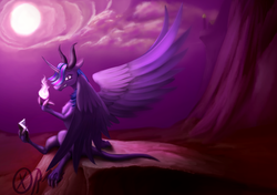 Size: 1024x719 | Tagged: safe, artist:xormak, twilight sparkle, draconequus, g4, species swap, twilight sparkle (alicorn)