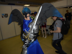 Size: 5152x3864 | Tagged: safe, artist:dixidana, nightmare moon, human, rubronycon, g4, 2015, clothes, cosplay, frostmourne, irl, irl human, photo, russian