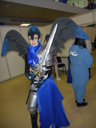 Size: 3864x5152 | Tagged: safe, artist:dixidana, nightmare moon, human, rubronycon, g4, 2015, clothes, cosplay, frostmourne, irl, irl human, photo, russian