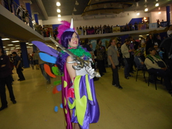 Size: 5152x3864 | Tagged: safe, rarity, human, g4, 2015, butterfly wings, clothes, cosplay, frostmourne, irl, irl human, photo, rubronycon, russian