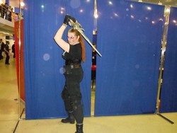 Size: 5152x3864 | Tagged: safe, artist:angrysoulcapturer, human, rubronycon, 2015, clothes, cosplay, frostmourne, irl, irl human, photo, russian, talon merc