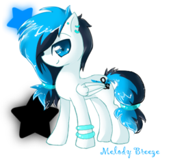 Size: 406x379 | Tagged: safe, artist:xnightmelody, oc, oc only, oc:melody breeze, pegasus, pony, pegasus oc, solo