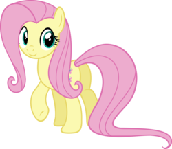 Size: 6000x5209 | Tagged: safe, artist:slb94, fluttershy, g4, absurd resolution, butt, looking back, plot, simple background, transparent background, vector