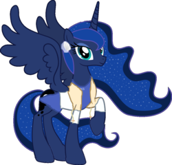 Size: 1024x983 | Tagged: safe, artist:themushroomvestal, princess luna, g4, 1000 hours in ms paint, clothes, cosplay, ms paint, rosenkreuzstilette, traure wrede