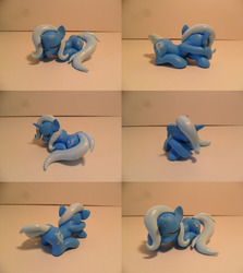 Size: 1280x1436 | Tagged: safe, artist:earthenpony, trixie, pony, unicorn, g4, cute, diatrixes, female, irl, mare, photo, sculpture, sleeping, solo