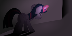 Size: 12500x6250 | Tagged: safe, artist:byteslice, twilight sparkle, alicorn, pony, g4, .svg available, absurd resolution, eyes closed, female, magic, mare, shadow, solo, twilight sparkle (alicorn), vector