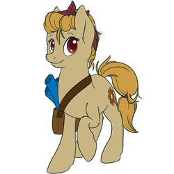 Size: 2100x2100 | Tagged: safe, artist:floots, oc, oc only, oc:bowel grinder, oc:gear shift, earth pony, pony, bandana, commission, female, high res, mare, mechanic, solo