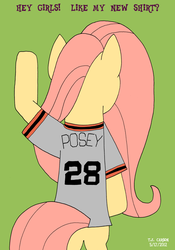 Size: 1280x1829 | Tagged: safe, artist:toonboy92484, posey, ask posey, g1, ask, baseball, buster posey, clothes, female, mlb, san francisco giants, shirt, solo, tumblr