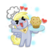 Size: 720x720 | Tagged: safe, artist:foxgirlkira, derpy hooves, pegasus, pony, g4, ><, bipedal, blushing, cute, derpabetes, eyes closed, female, happy, hoof hold, mare, muffin, simple background, smiling, that pony sure does love muffins, transparent background, xd