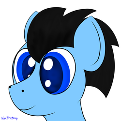 Size: 2500x2500 | Tagged: safe, artist:asknoxthepony, oc, oc only, oc:mark, cute, high res, male, portrait, request, solo, stallion