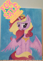 Size: 538x762 | Tagged: safe, artist:clementine blitz, princess cadance, g4, canvas, for sale, painting