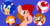 Size: 1020x540 | Tagged: safe, artist:heartinarosebud, oc, pony, crossover, female, futurama, male, mario, philip j. fry, sonic the hedgehog, sonic the hedgehog (series), super mario bros.