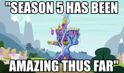 Size: 878x520 | Tagged: safe, screencap, g4, season 5, castle, image macro, meme