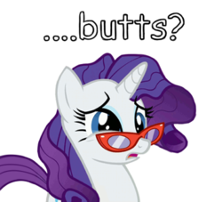 Size: 400x363 | Tagged: safe, artist:ventious, rarity, pony, g4, butts, simple background, solo, transparent background, vector