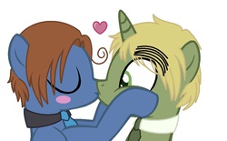 Size: 914x568 | Tagged: safe, artist:lexiangelo12, pegasus, pony, unicorn, base used, countries, crossover, cute, england, exploitable meme, eyebrows, gay, hetalia, italy, itauk, kissing, male, meme, necktie, otp, ponified, shipping