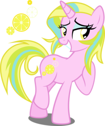 Size: 3000x3602 | Tagged: safe, artist:xebck, lemon zest, pony, equestria girls, g4, my little pony equestria girls: friendship games, bedroom eyes, equestria girls ponified, female, high res, ponified, simple background, solo, transparent background, vector