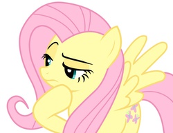 Size: 792x612 | Tagged: dead source, safe, artist:afterman, fluttershy, g4, female, solo, standing, thinking