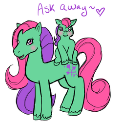 Size: 512x512 | Tagged: artist needed, safe, baby fern, ivy, ask g2 ivy, g2, ask, tumblr