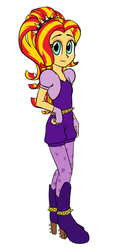 Size: 467x931 | Tagged: safe, artist:catlover1672, sunset shimmer, equestria girls, g4, my little pony equestria girls: rainbow rocks, clothes swap, female, solo