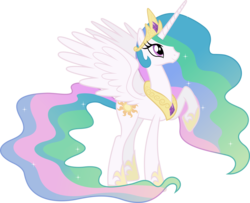 Size: 6540x5310 | Tagged: safe, artist:90sigma, princess celestia, alicorn, pony, g4, absurd resolution, female, mare, simple background, solo, transparent background, vector