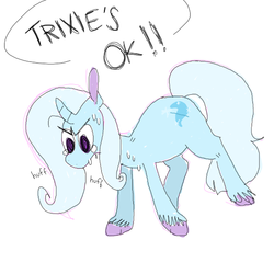 Size: 550x550 | Tagged: safe, artist:dpdtrixie, trixie, pony, unicorn, g4, crying, female, mare, panic attack, solo, sweat