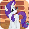 Size: 100x100 | Tagged: safe, artist:kero444, rarity, g4, animated, female, golden oaks library, scrunchy face, solo