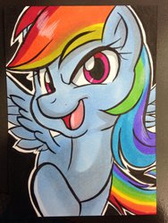 Size: 1024x1365 | Tagged: safe, artist:joshuadraws, rainbow dash, g4, female, solo, traditional art