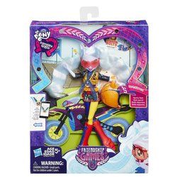 Size: 1500x1500 | Tagged: safe, sugarcoat, equestria girls, g4, my little pony equestria girls: friendship games, official, crystal prep academy, crystal prep shadowbolts, doll, equestria girls logo, female, motorcross, motorcycle, packaging, solo, sporty style