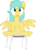 Size: 2124x2957 | Tagged: safe, artist:bluemeganium, sunshower raindrops, pony, g4, slice of life (episode), chair, high res, simple background, surprised, trace, transparent background, vector