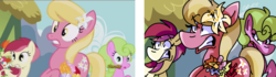 Size: 1024x288 | Tagged: safe, artist:dizzee-toaster, screencap, daisy, flower wishes, lily, lily valley, roseluck, g4, slice of life (episode), flower trio, scene interpretation