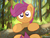 Size: 2048x1536 | Tagged: safe, artist:fuzzyfox11, scootaloo, g4, cute, cutealoo, forest, log