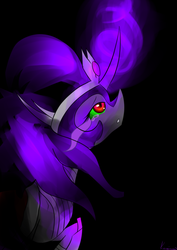 Size: 2480x3507 | Tagged: safe, artist:lucitfandmlp, king sombra, g4, crying, high res, queen umbra, rule 63, solo