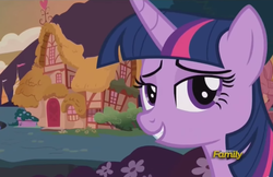 Size: 1272x823 | Tagged: safe, screencap, twilight sparkle, alicorn, pony, g4, slice of life (episode), disaster sparkle, female, ponyville, solo, twilight sparkle (alicorn)