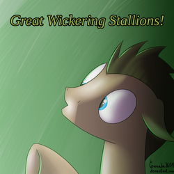 Size: 2000x2000 | Tagged: safe, artist:melodicstream, doctor whooves, time turner, earth pony, pony, g4, slice of life (episode), great whickering stallions, great wickering stallions, high res, male, solo, stallion