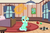 Size: 1600x1071 | Tagged: safe, artist:ka-rl, lyra heartstrings, pony, g4, bedroom, chess, female, filly, filly lyra, levitation, lyre, magic, solo