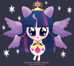 Size: 940x843 | Tagged: safe, artist:ilianagatto, twilight sparkle, human, g4, chibi, cute, female, humanized, solo, twilight sparkle (alicorn)