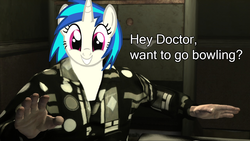 Size: 1280x720 | Tagged: safe, dj pon-3, vinyl scratch, g4, bowling, grand theft auto, let's go bowling