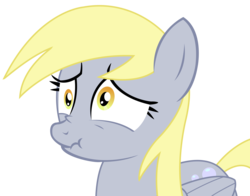 Size: 3875x3041 | Tagged: safe, artist:sketchmcreations, derpy hooves, pegasus, pony, g4, slice of life (episode), female, high res, inkscape, mare, scrunchy face, simple background, solo, transparent background, vector
