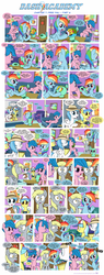 Size: 1248x3290 | Tagged: safe, artist:sorcerushorserus, derpy hooves, eff stop, firefly, rainbow dash, tracy flash, pegasus, pony, comic:dash academy, g1, g4, adventure in the comments, comic, female, implied pregnancy, mare, morning sickness, underp